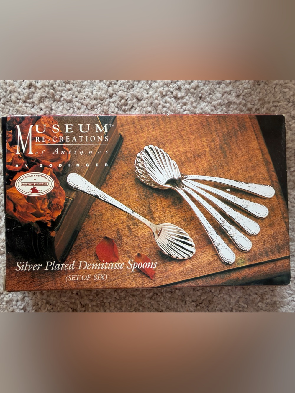 Silver-Plated Demitasse Spoons - Silver (Set of 6)